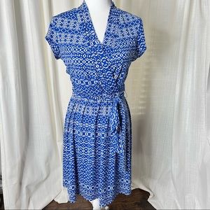 Liz Claiborne Blue Wrap Dress